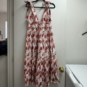 House of Harlow 1960 Linen Floral Dress